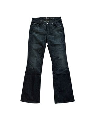 7 For All Mankind Dark Blue Flare Jeans